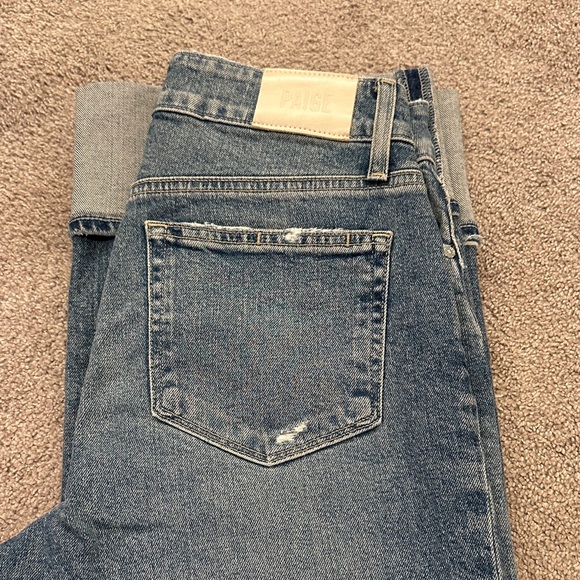 Paige Sasha Cuffed Light-Mid Wash Jeans - Picture 3 of 11